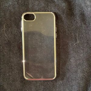 Clear with silver bumpers iPhone 7/8 case